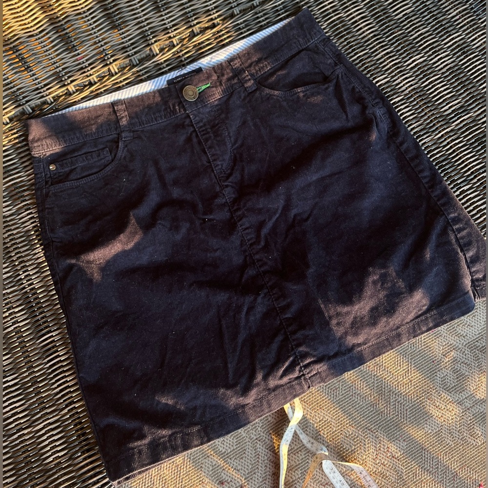 Tommy Hilfiger Corduroy Skirt | Navy, Size 6